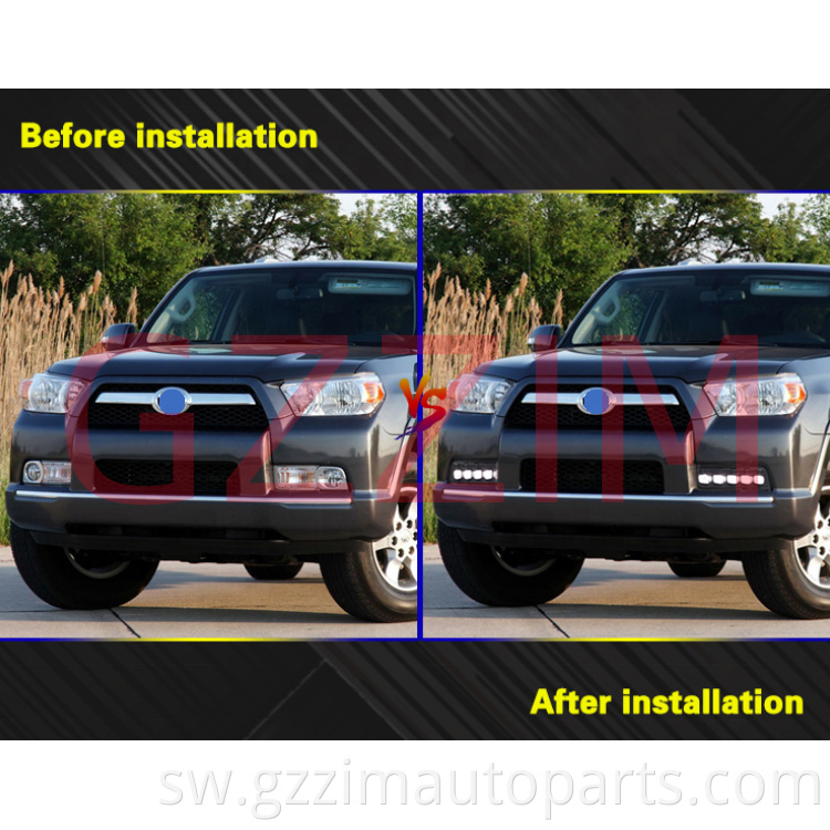 Sehemu za gari za gari wakati wa mchana zinazoendesha taa za LED DRL kwa 4Runner 2010-2013